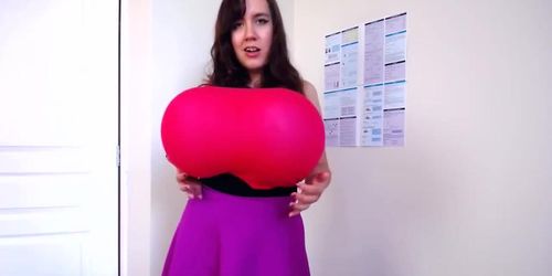 Breast and belly cum inflation