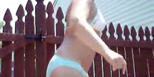 Donna In Bikini At My Pool (Nestee Shy)