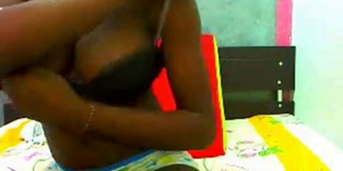 Amazing Black Teen show all on Webcam