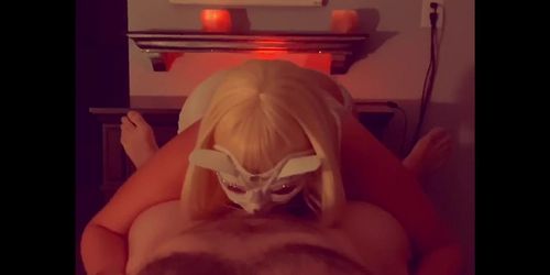 Happy Ending Massage I Busty Blonde Deepthroat & Swallows Load 
