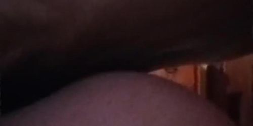 Deep Hard Black Homemade Creampie !