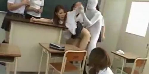 Watch this japanese teen get get hardfucked by her first huge cock