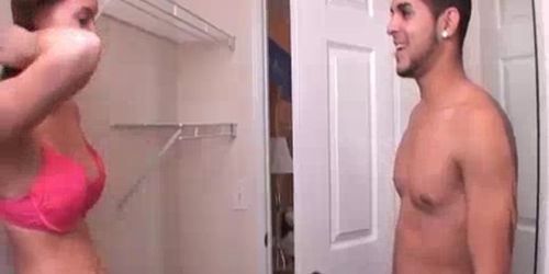 TEEN TUGJOBS - How Far Can He Spurt Cum, She wants To Know