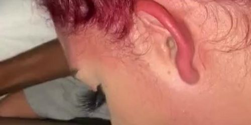 Brothers wife sucks my BBC while he sleep