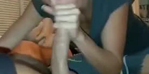 Homemade teen blowjob and cum swallow