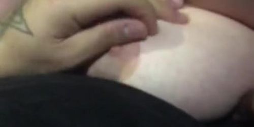 Trucker Semi blowjob titty screw huge boobs cumshot cum on titties MILF cougar PAWG big Mexican cock