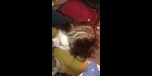 My best friend's girlfriend woke up from my dick in her wet pussy