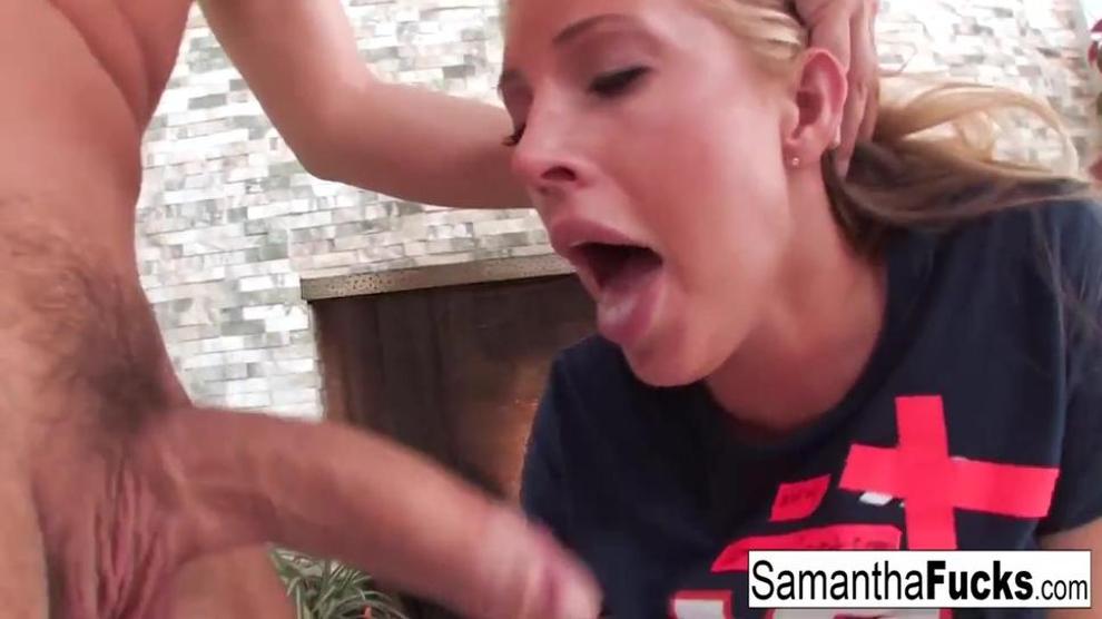 Samanthas Bj Leads To A Creampie Samantha Saint Porn Videos
