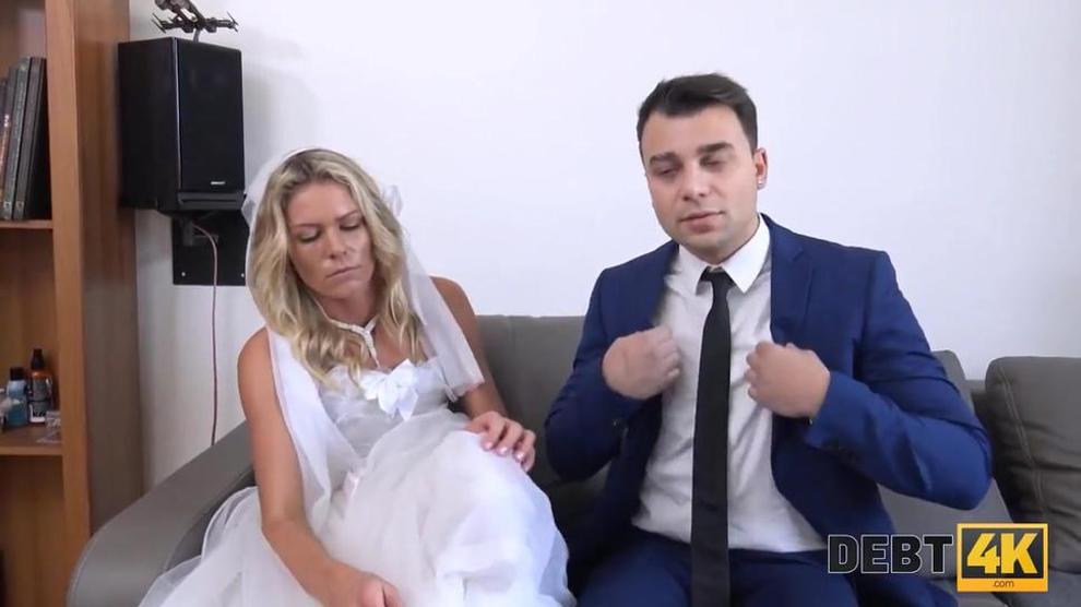 Debt4k Debt Collector Fucks The Bride In A White Dress Claudia Macc