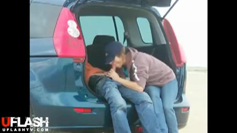 Voyeur Catches Tailgate Cum And Spit Bj Porn Videos