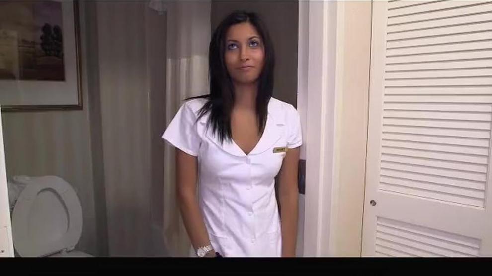 Skinny dirty talk maid amateur