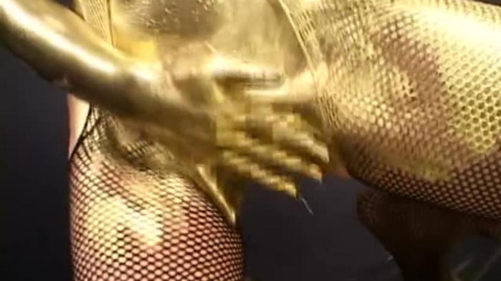 Gold Body Painting Show Porn Videos