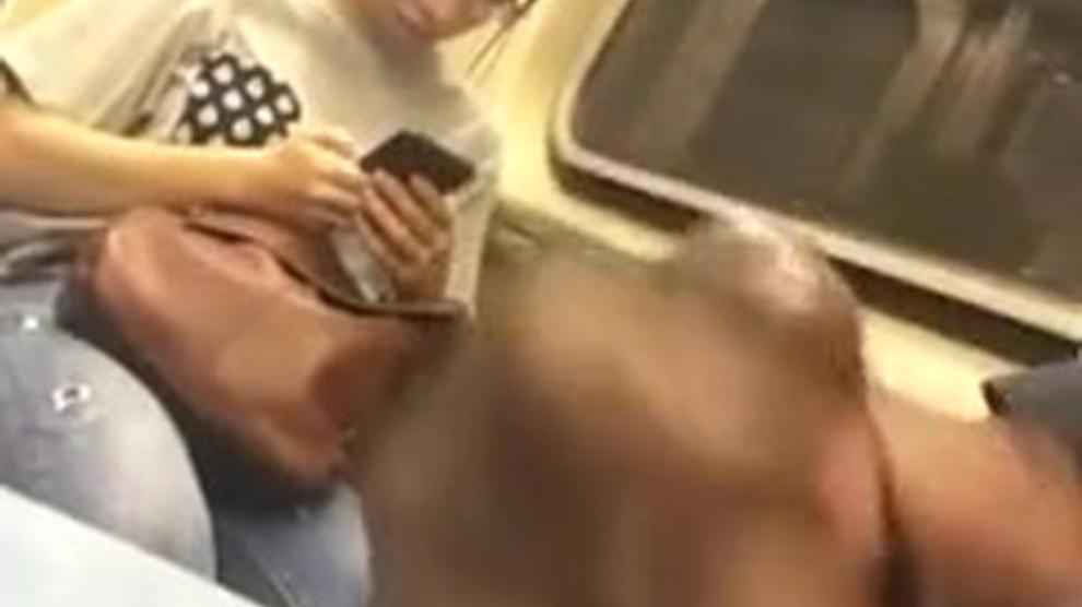 Cock Flash Asian On Subway 