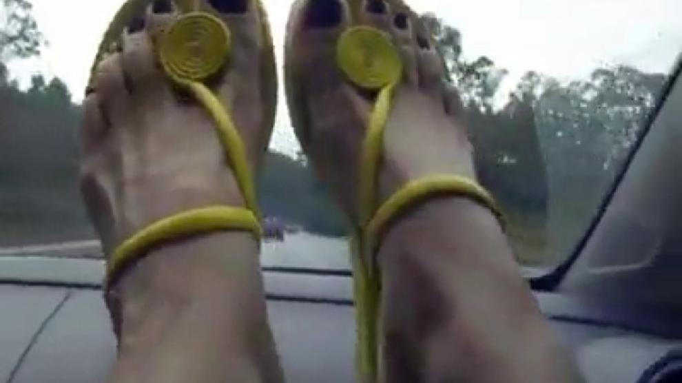 Goddess Lua Feet On A Dashboard Porn Videos