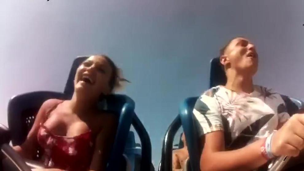 Sexy Boobs Fall Out On A Rollercoaster Porn Videos