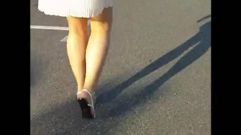 New Mini Skirt Nude Lace Top Stockings And Heels Porn Videos