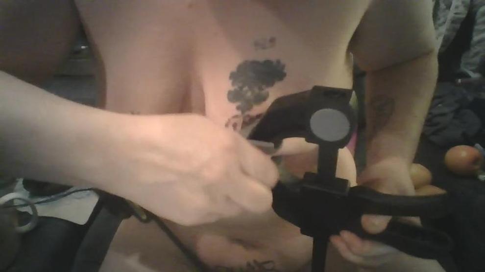 Self Humiliation Of A Slut With Body Writing On Boobs And Pussy Bdsm