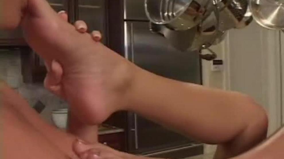 Kitchen Counter Lesbian Foot Worship With Shoe And Sock Removal Porn Videos