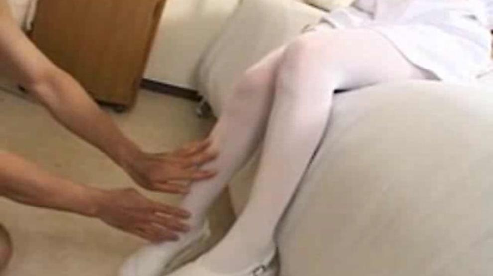White Tights Fetish Censored Porn Videos