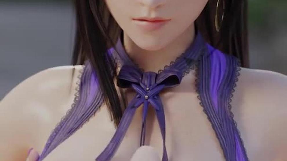 Tifa Lockhart Purple Titfuck Final Fantasy 7 Remake Porn