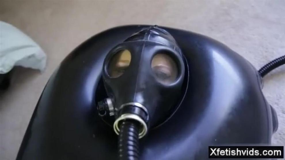 Inflatable Sleep Sack Bondage Gas Mask Porn Videos