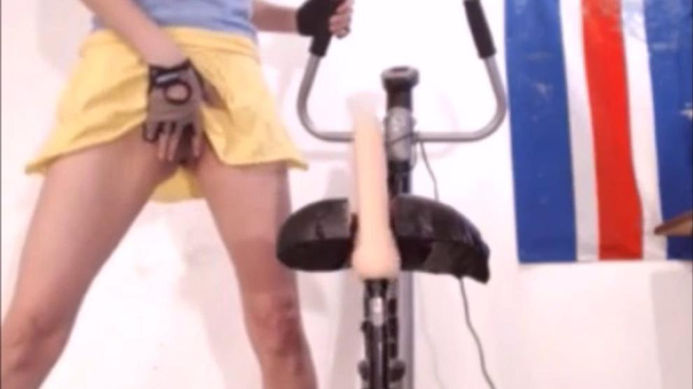 Athletic Teen Riding Dildo At Gym Porn Videos