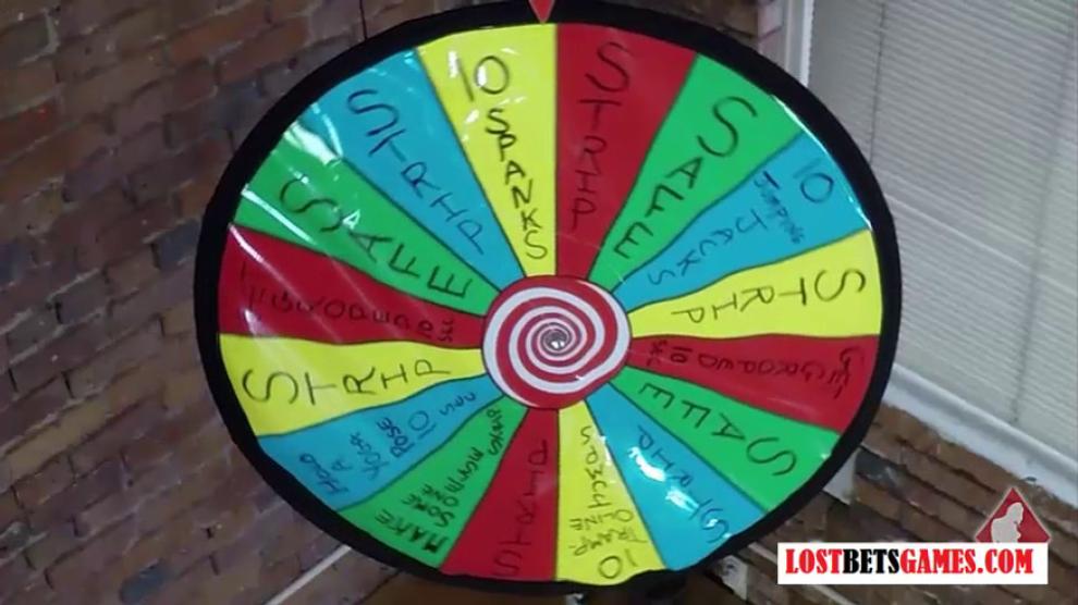 Lostbetsgames 4 Hot Girls Spinning The Wheel Of Nudity