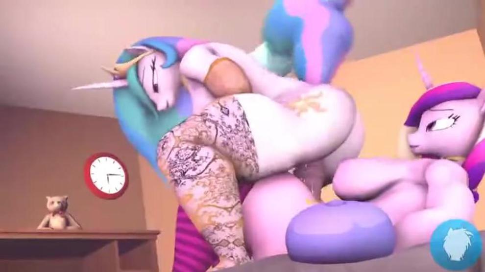 My Little Pony Princess Celestia X Futa Princess Cadence RealVinyl