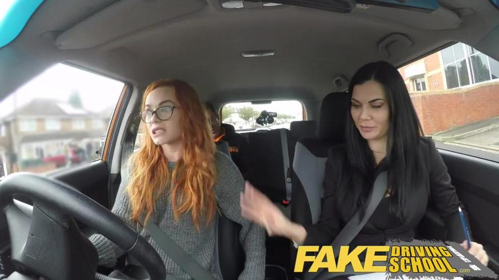 Fake Driving School Readhead Teen Lets Busty Examiner Have Her Way Jasmine Jae Ryan Ryder 