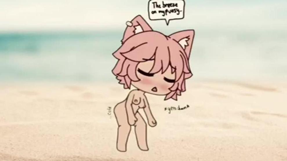 Gacha Life Girl Squirt On Beach Public Wet Noises Porn Videos