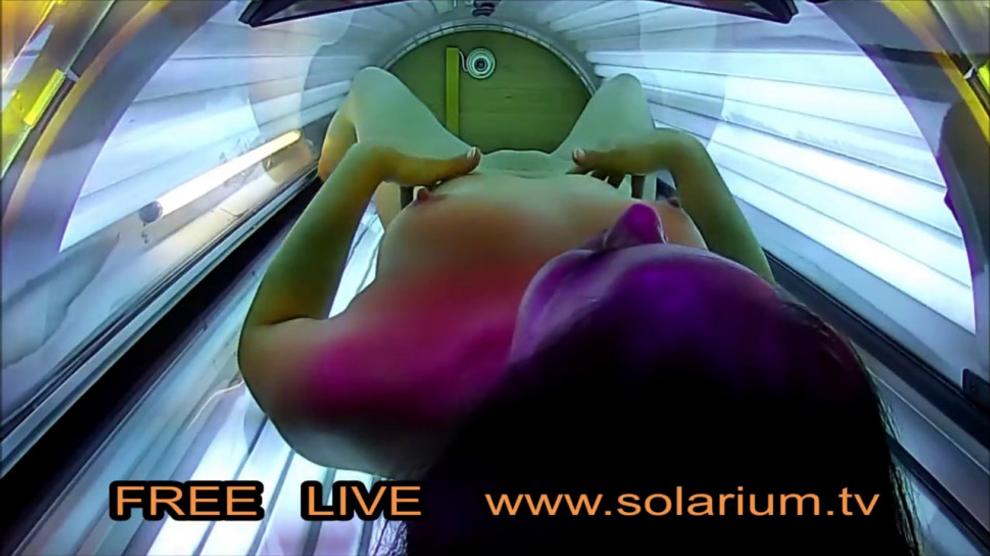 Hot Horny Girl Masturbating Public Tanning Salon Reallifecam Under The