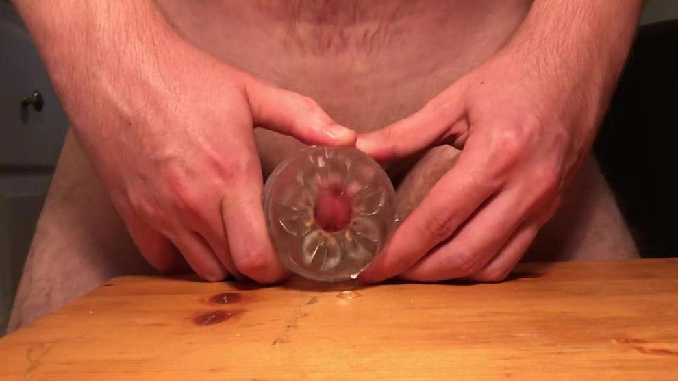 Guy Humping Fleshlight While Moaning Loud When He Cum Kinky Guy Porn