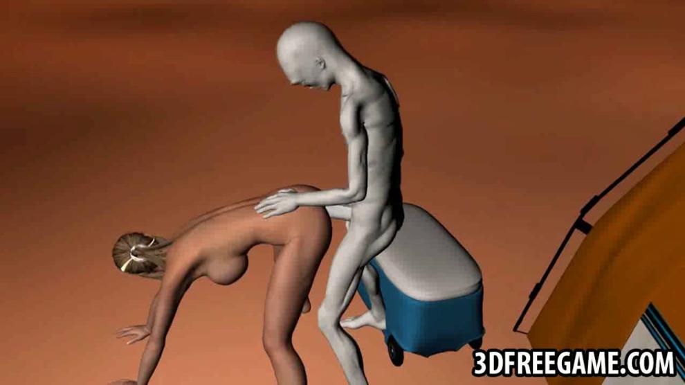 Busty 3D Cartoon Babe Getting Fucked By An Alien P