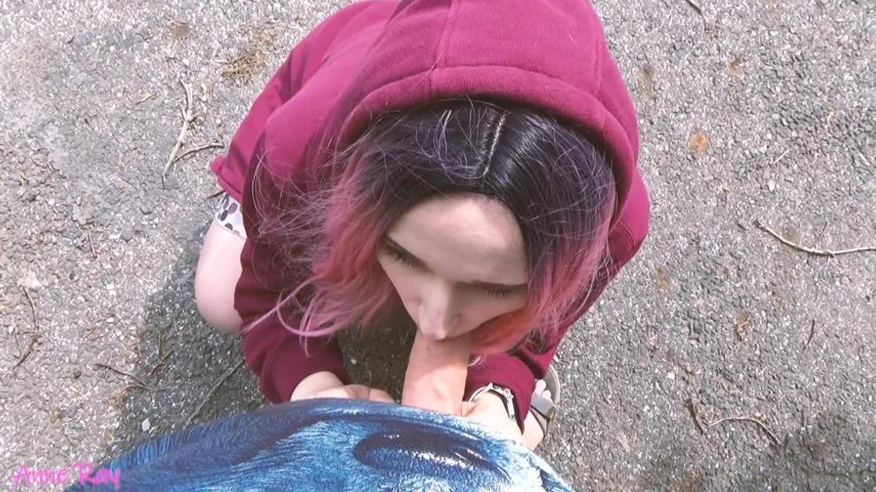 Blowjob In The Park In Public Cum In Mouth Swallowing