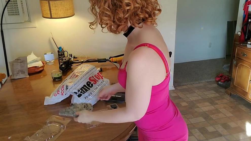 Hot And Sexy Redhead MILF In Tight Pink Minidress Sex