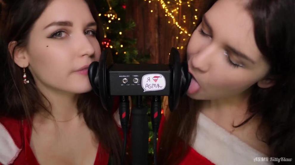 KittyKlaw ASMR Christmas Ear Eating And Mouth Sounds PATREON Porn