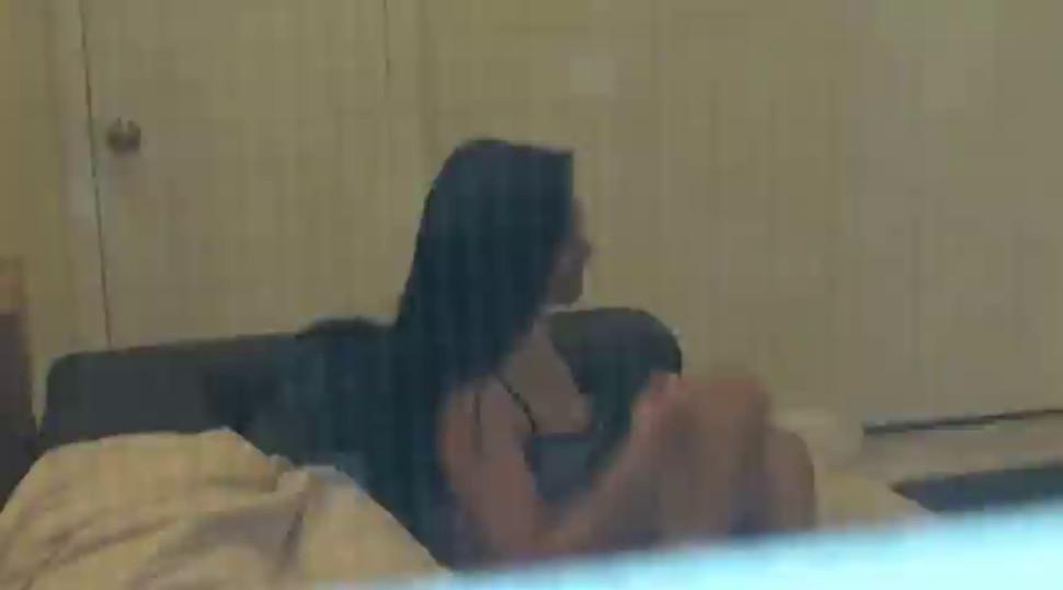 Hot cuban girl caught masturbating on the webcam