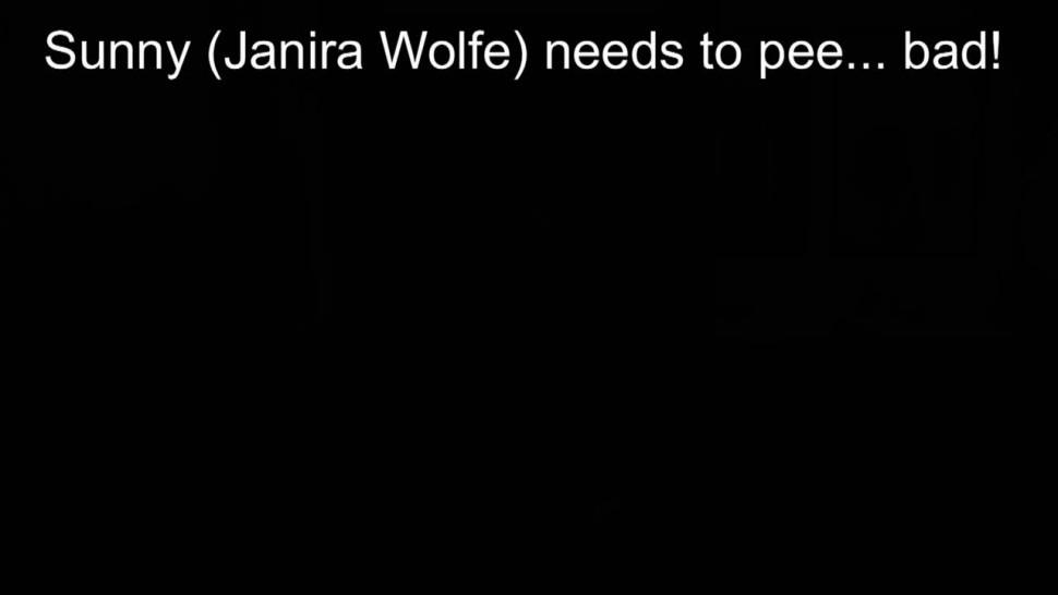 Janira Wolfe female pee desperation and wetting herself