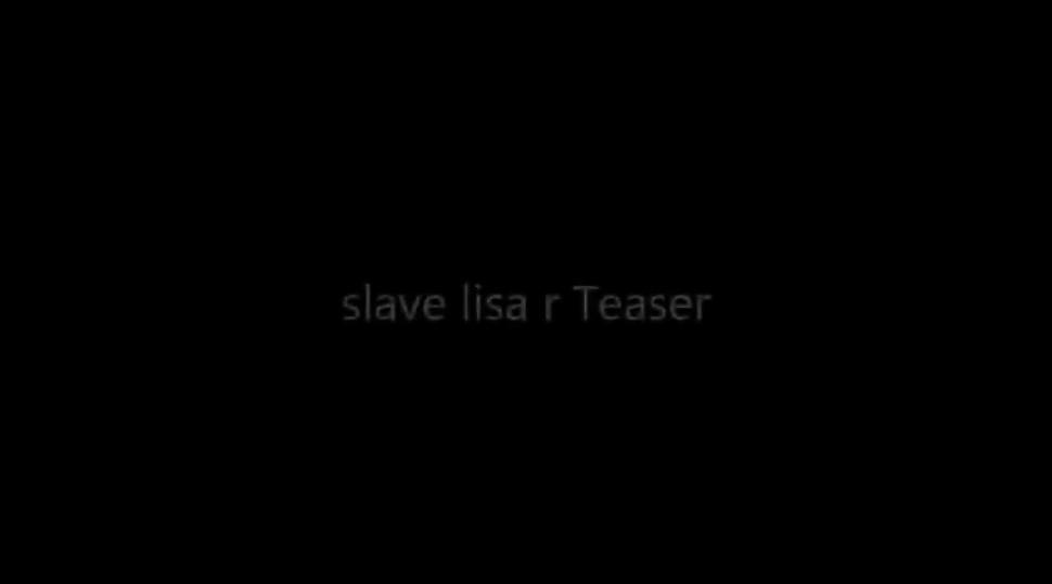 Cum slave slut lisa playing with her tits - video 1