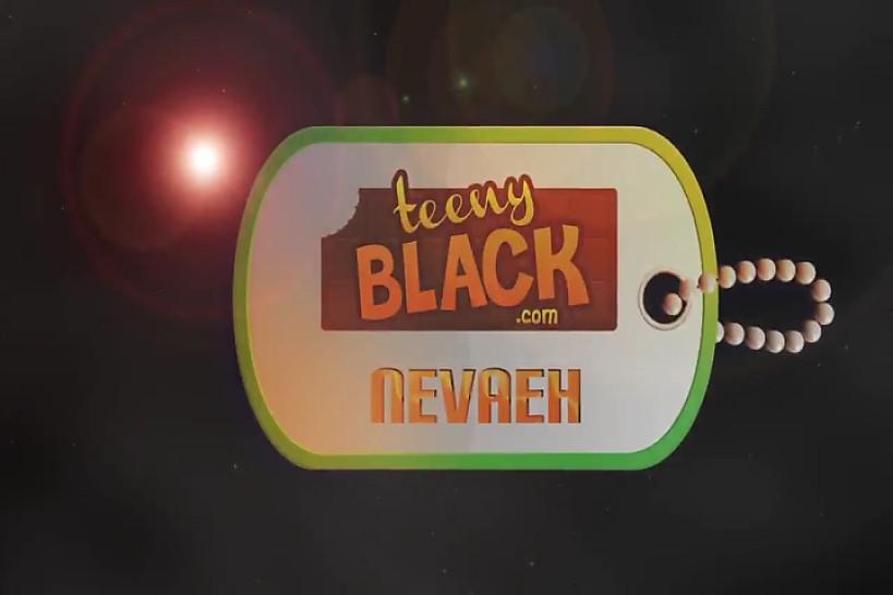 TEENY BLACK - Ebony teen Nevaeh interracial facialized