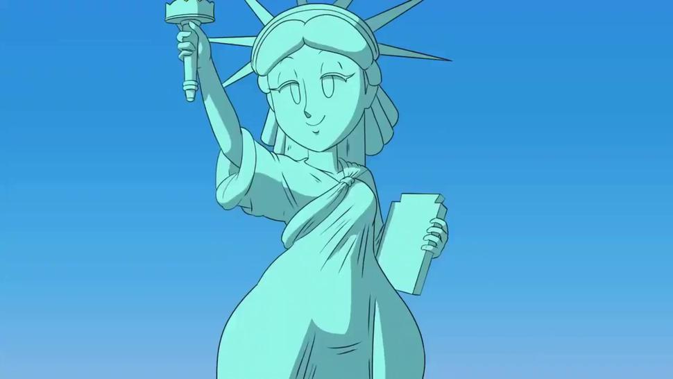 3D Animation - Hot Lady Liberty - Part 1