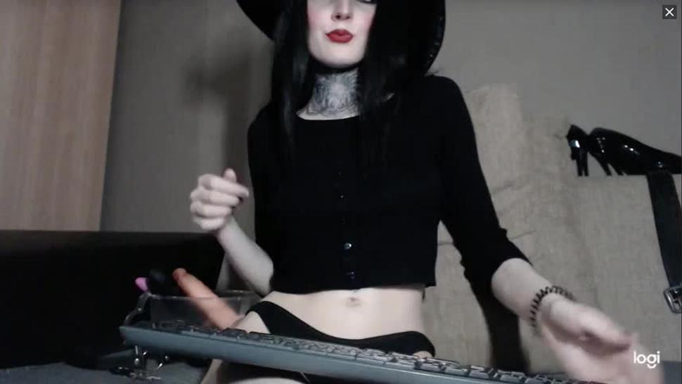 This goth slut would eat me alive