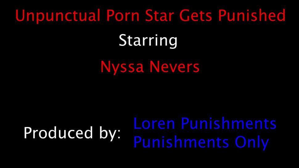 Spanking/brunette/unpunctual porn star gets punished