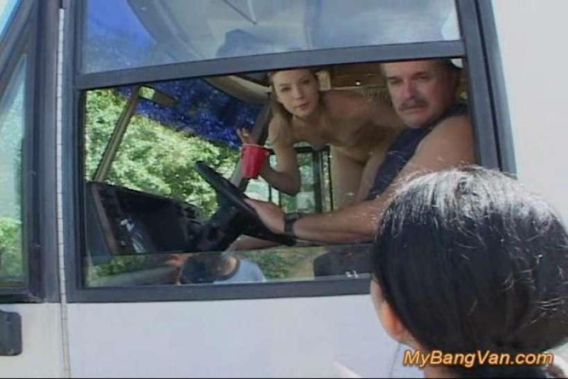 MYBANGVAN - Banged in my van group fucking orgy picked up from the
