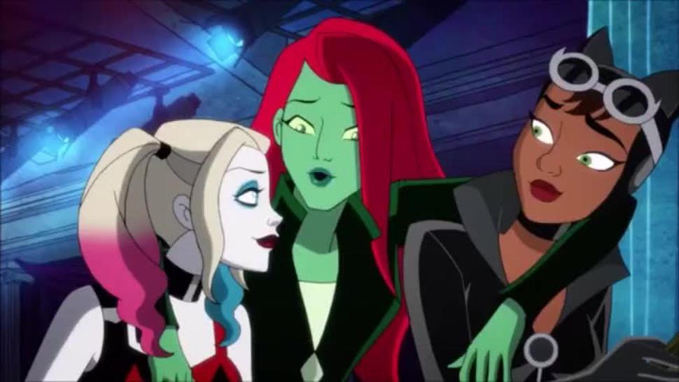 LESBIAN SEX CARTOON - Harley Quinn & Poison Ivy sleep together - DC Batman