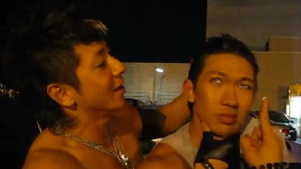 Guy Tang and Jeffierce gogo boy Gameboi Halloween night