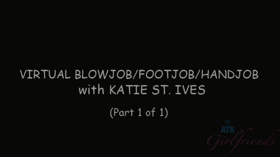 Footjob And Handjob By Nice Brunette - Katie St Ives