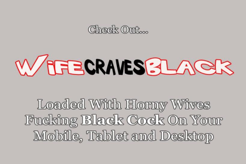 WIFE CRAVES BLACK / FRANKIE BANK - White Wifey On Black Cock