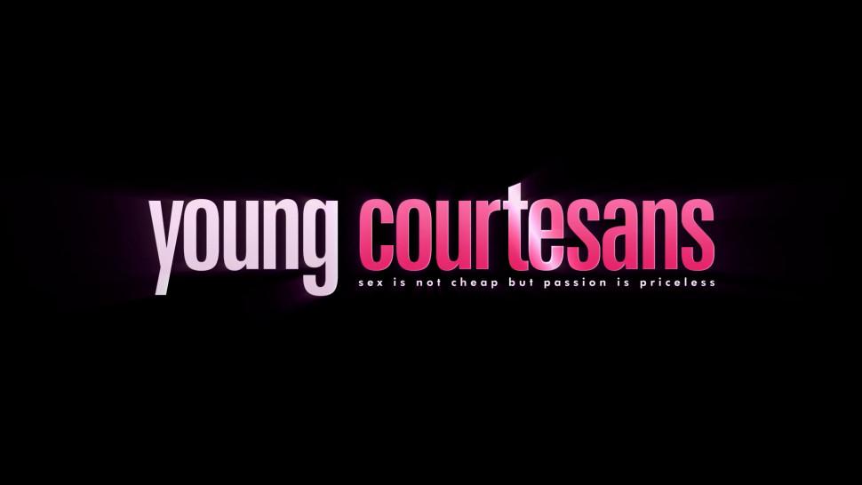 Young Courtesans - Alisha Brendy - Teen courtesan in nylons fuck