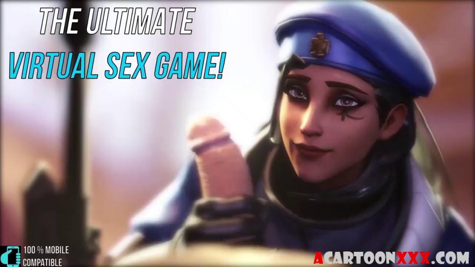 Sexy overwatch heroes get pussy fucked